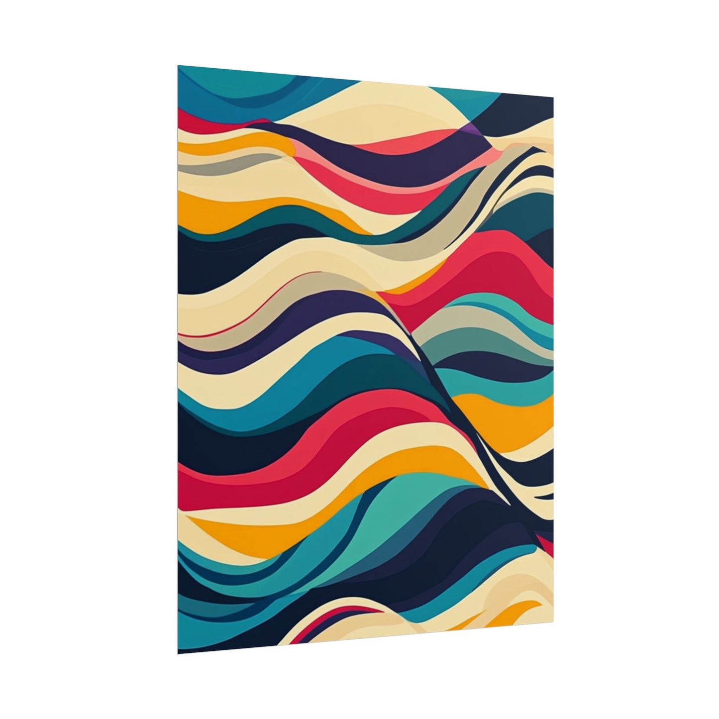 Flowing Waves of Colour - Abstract Art Print