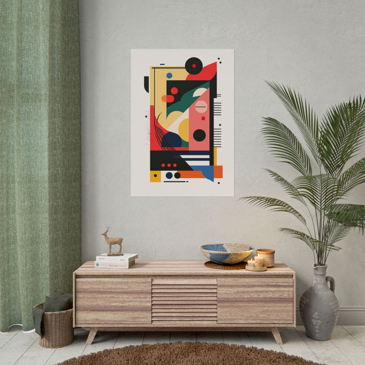 Geometry in Motion - Bold Abstract Geometric Print