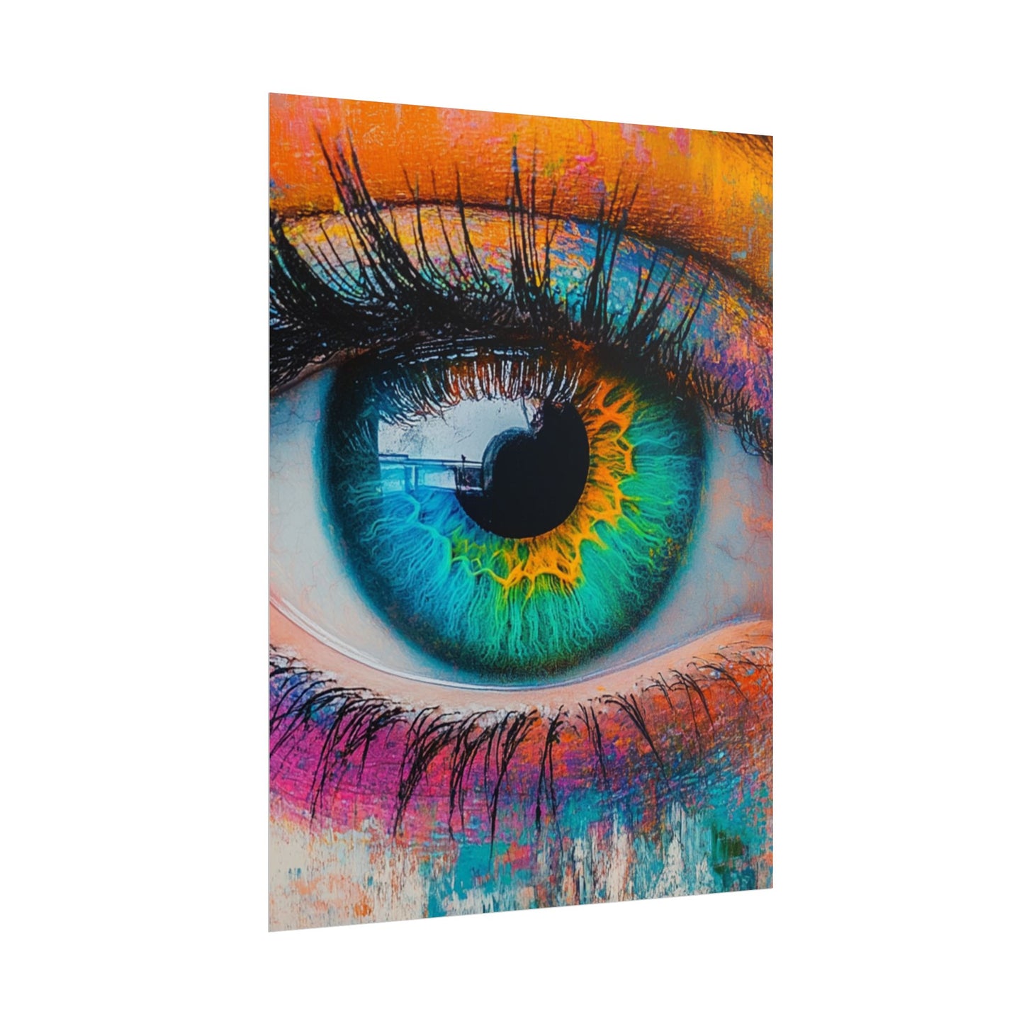 Vivid Gaze - Abstract Eye Art Print