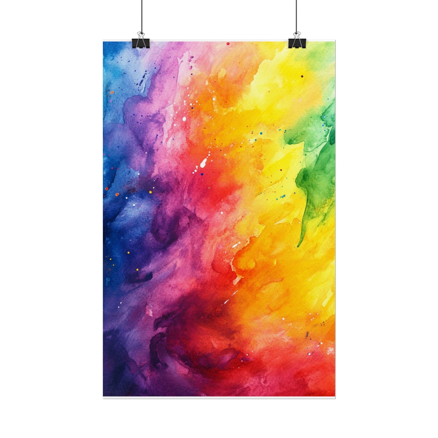 Spectrum of Emotions - Vivid Abstract Watercolour Art