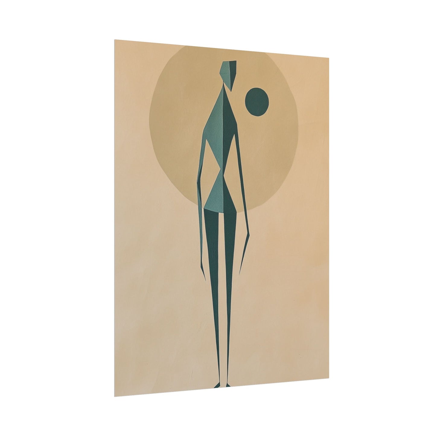 Abstract Solitude - Minimalist Figurative Art Print