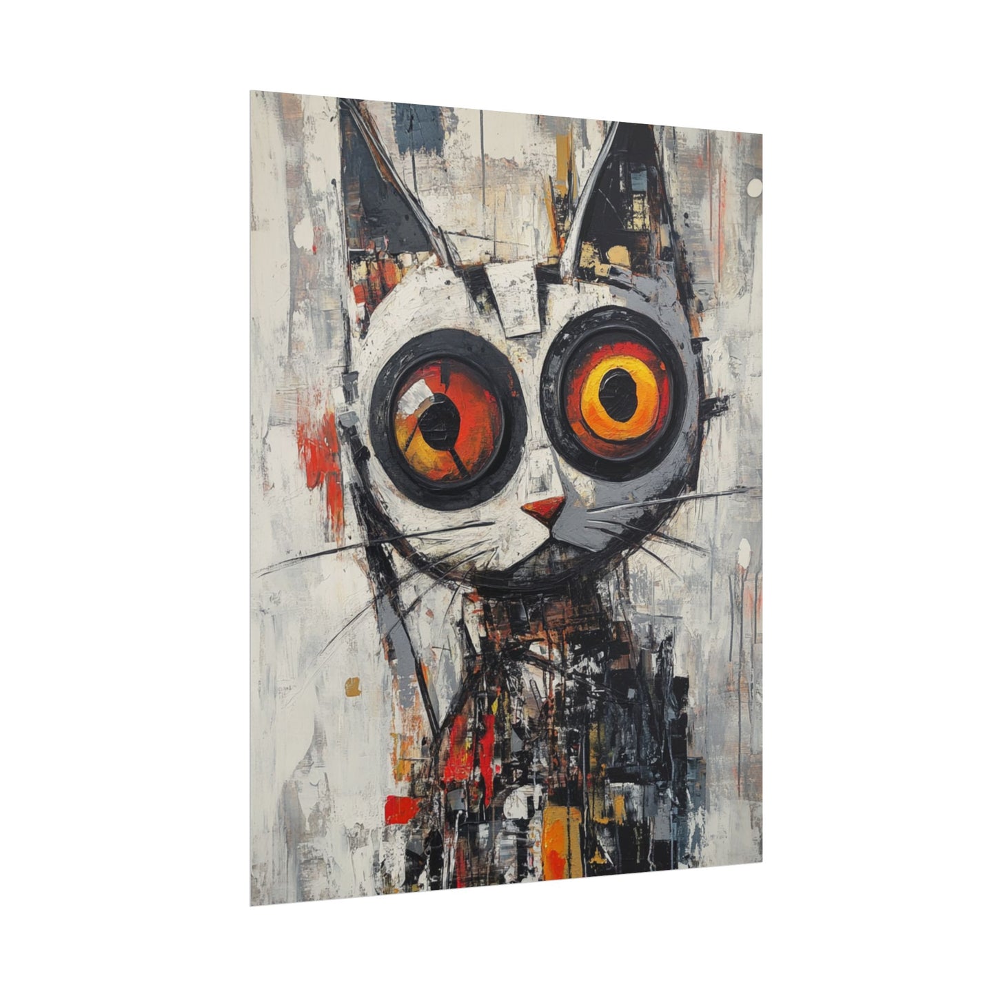 Whimsical Feline - Abstract Cat Art Print