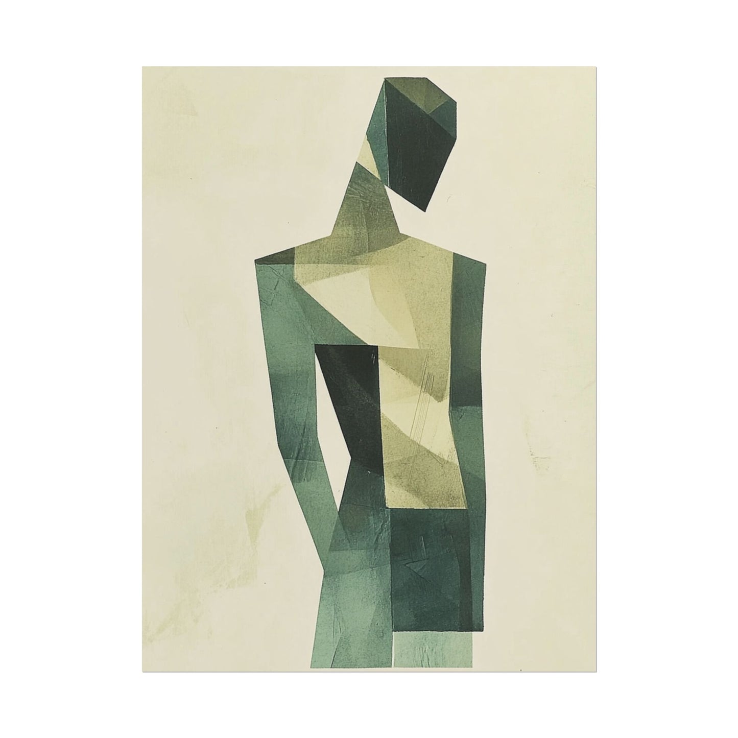 Contemplative Form - Geometric Abstract Art Print