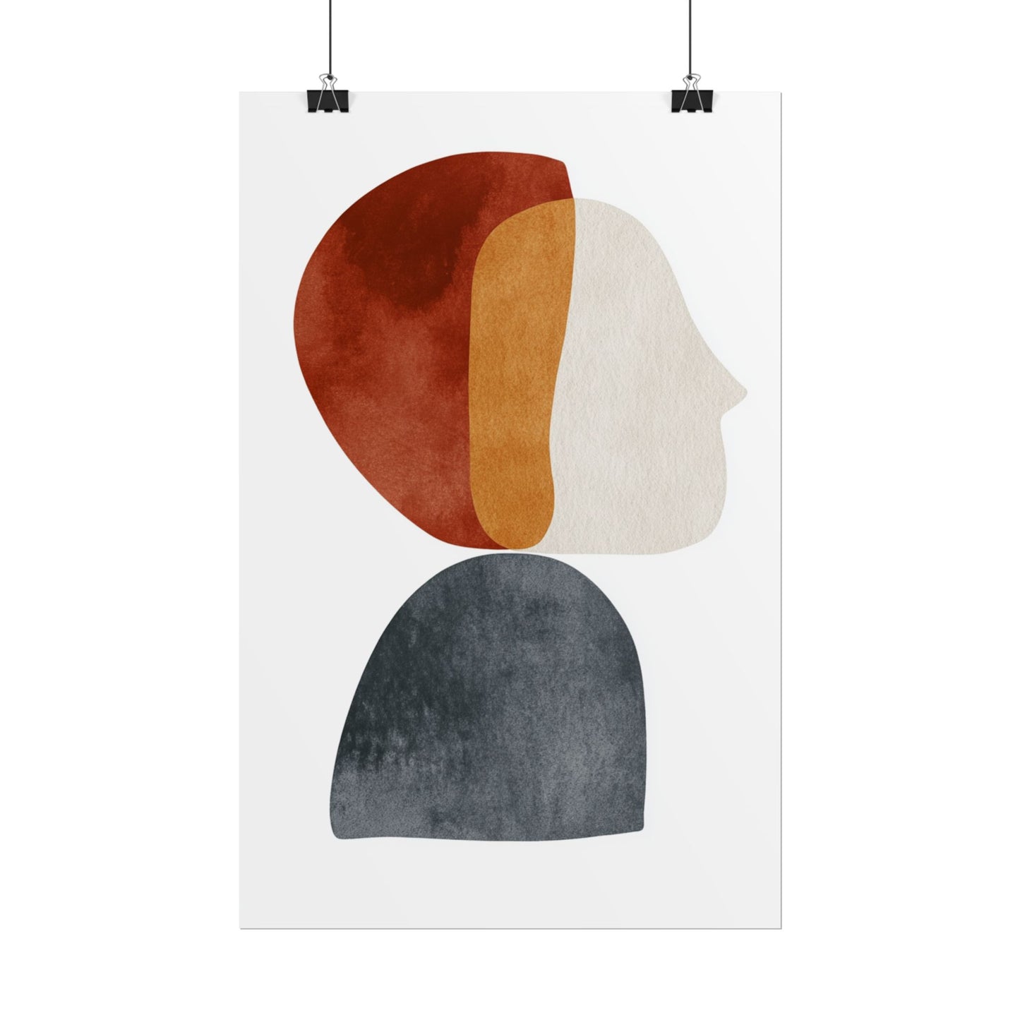 Layers of Thought - Abstract Profile Art Print