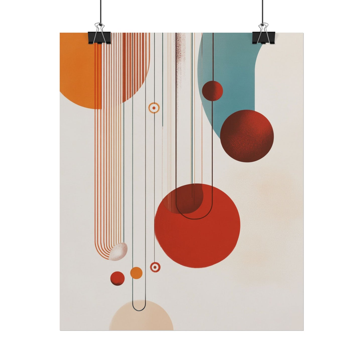 Orbital Harmony - Abstract Geometric Art Print