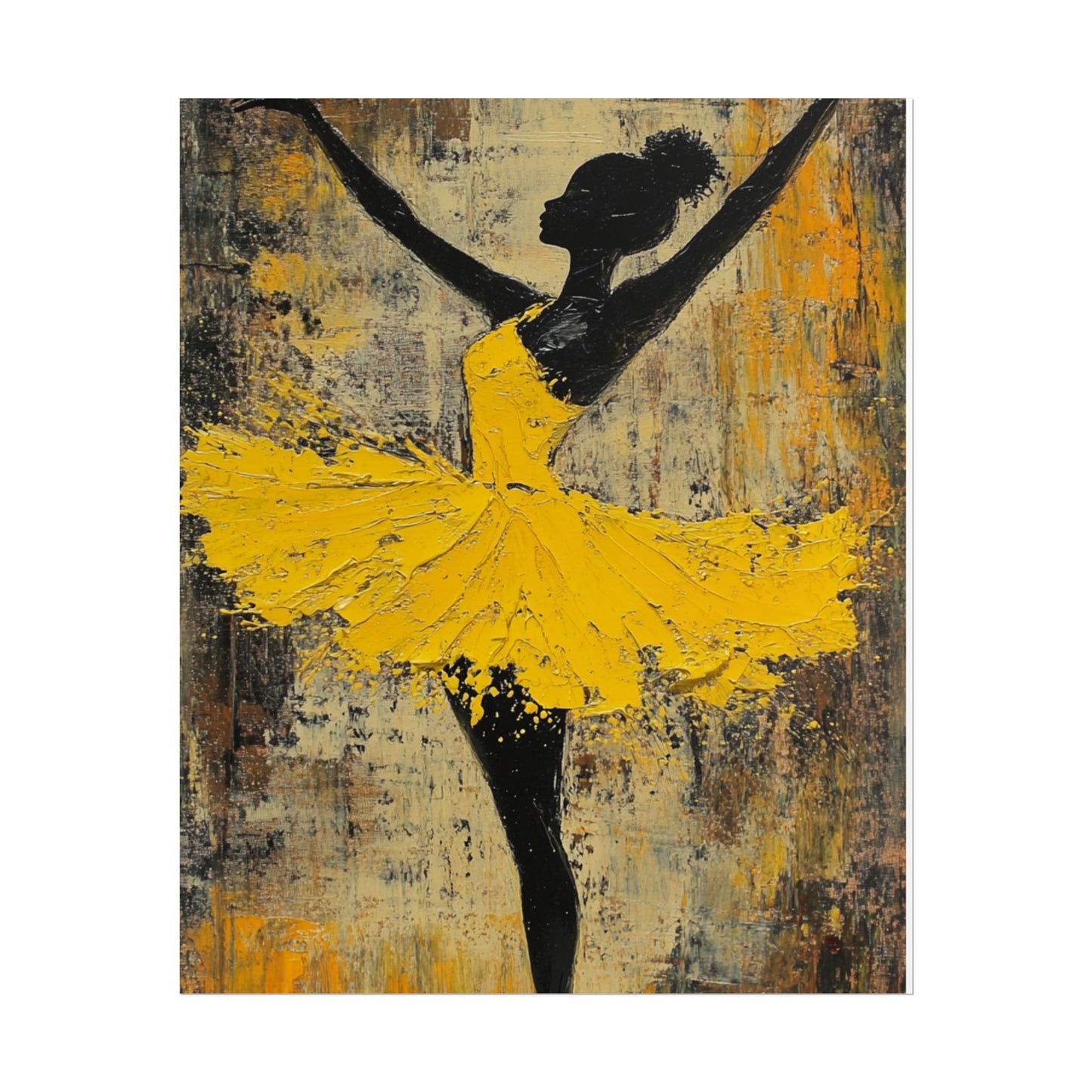 Grace in Motion - Abstract Ballet Dancer Art Print