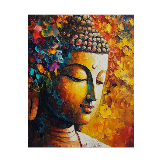 Buddha's Serenity - Abstract Spiritual Art Print