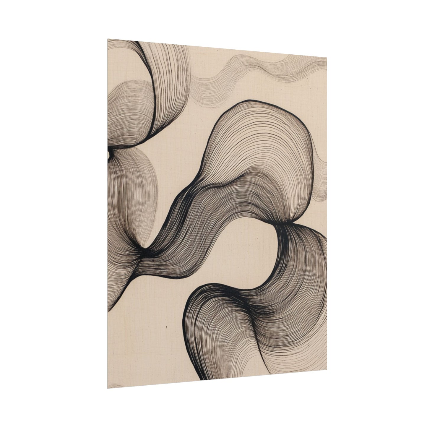 Flowing Lines - Minimalist Abstract Art Print