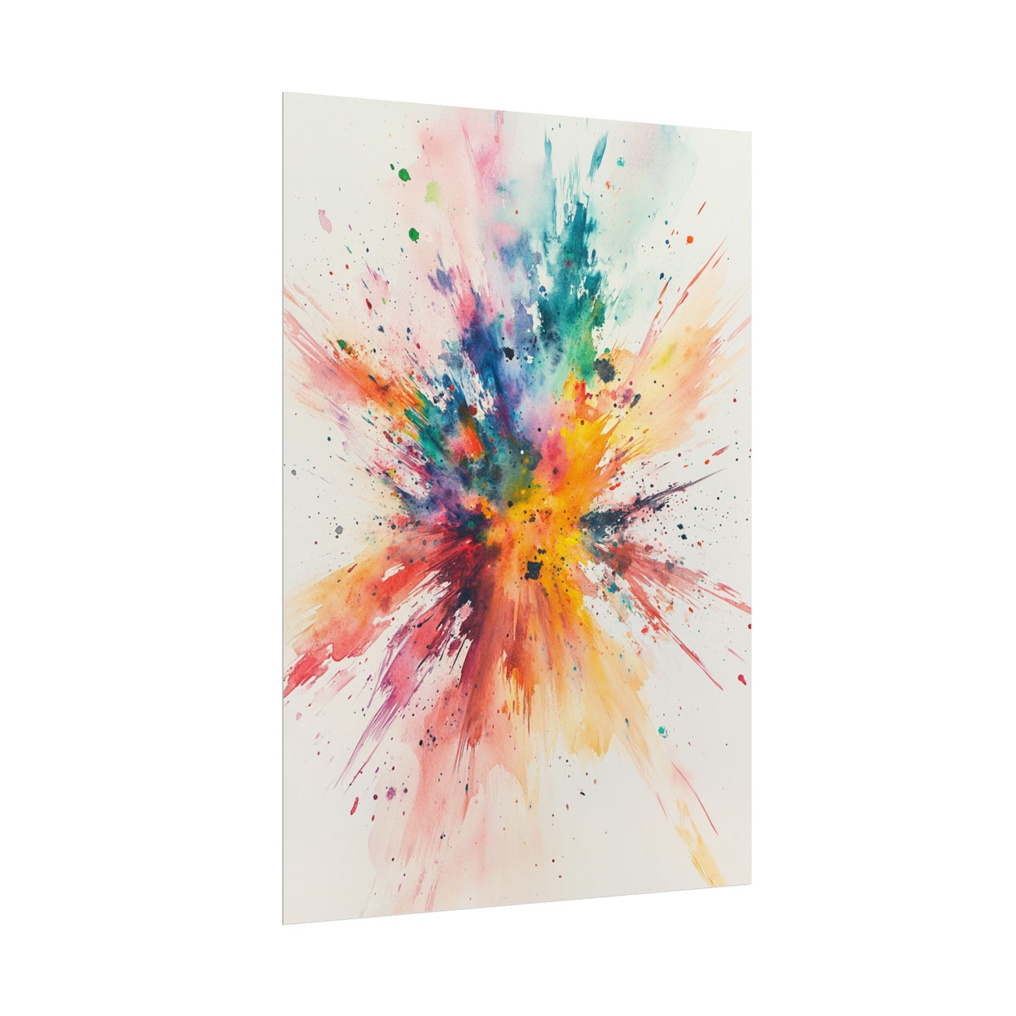 Explosion of Colour - Dynamic Abstract Watercolour Art